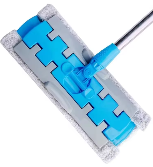 Clean Easy Mop™ - Mocio piatto in acciaio inox con 3 panni riutilizzabili