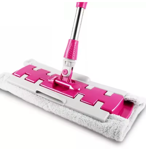 Clean Easy Mop™ - Mocio piatto in acciaio inox con 3 panni riutilizzabili